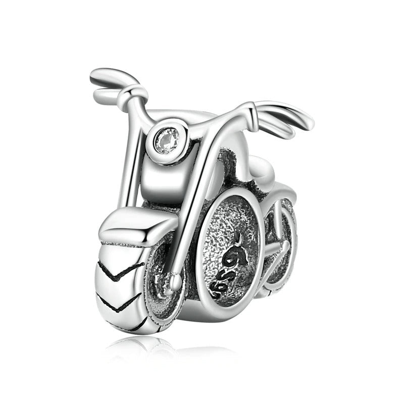 Sterling 925 Silver Vintage Motorcycle Charm