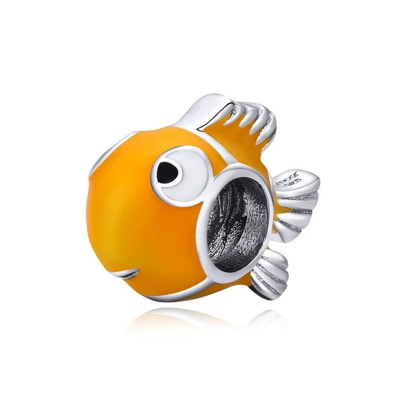 Sterling 925 Silver Clownfish Charm