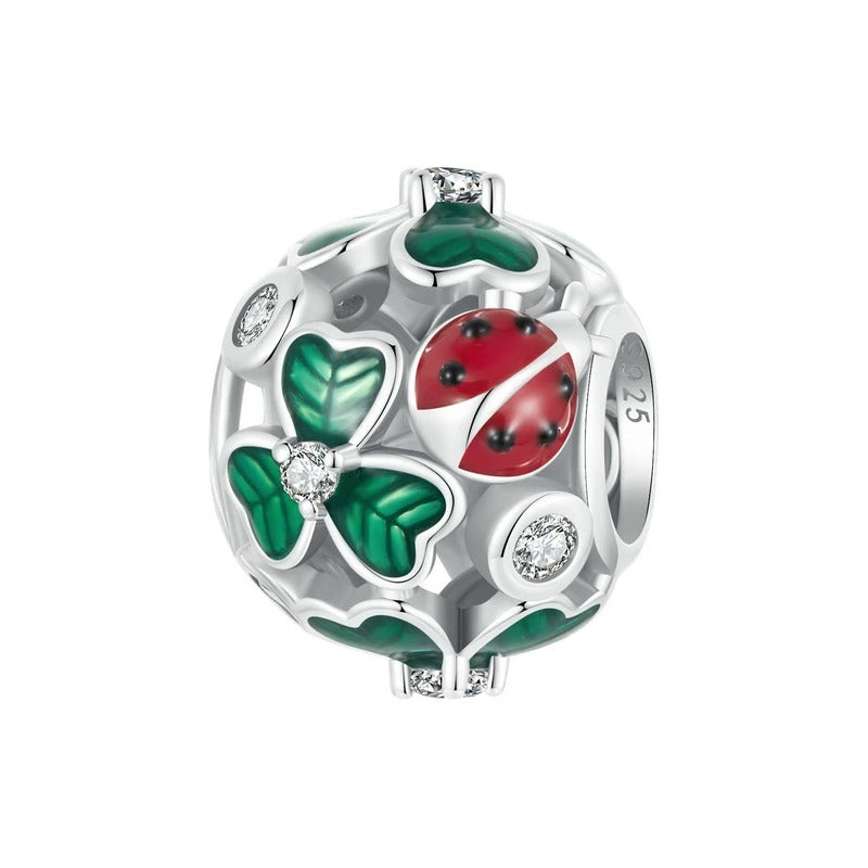 Sterling 925 Silver Four-leaf Clover Charm