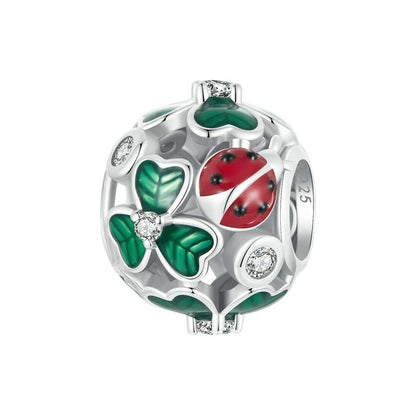 Sterling 925 Silver Four-leaf Clover Charm