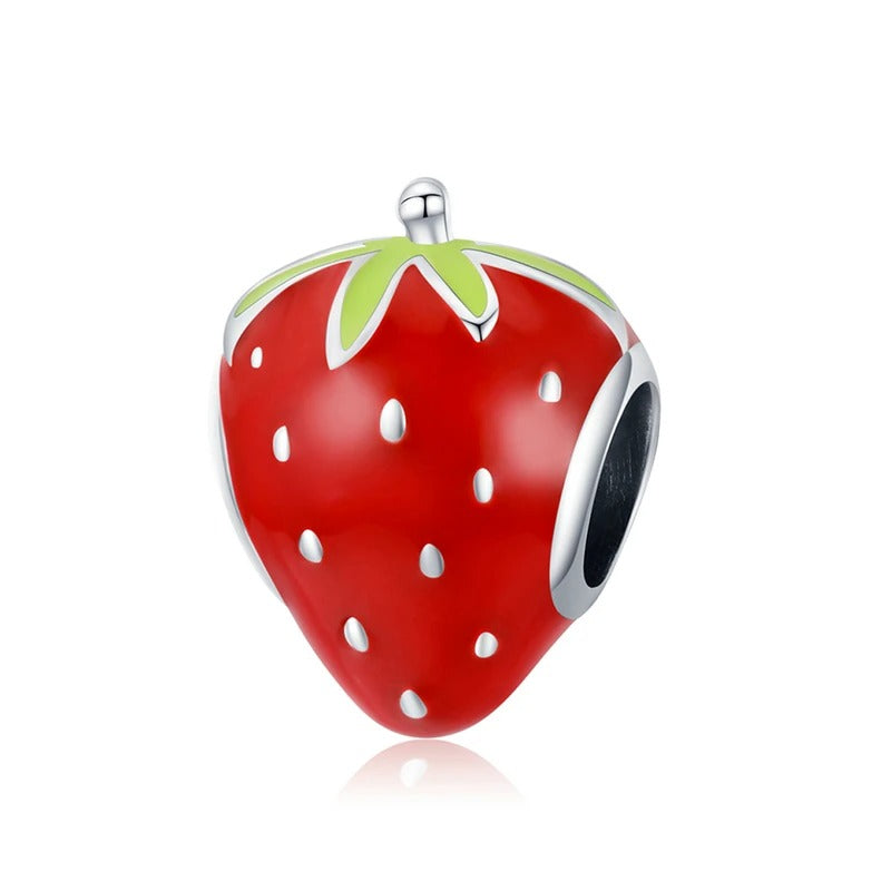 Sterling 925 silver Strawberry Charm