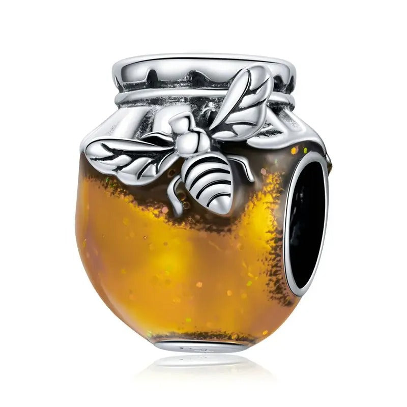 Sterling 925 silver Honey Jar Charm