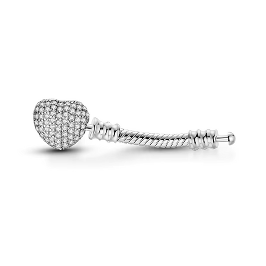 Charm-Armbandverlängerung aus Sterlingsilber 925 – Herz